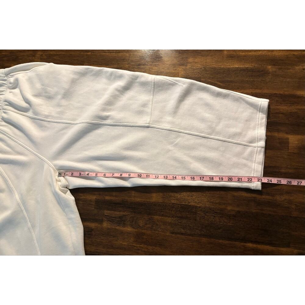 Aerie Women’s Large Barrel Sweatpants Fleece Pull On Elastic Waist Crop - Picture 7 of 8
